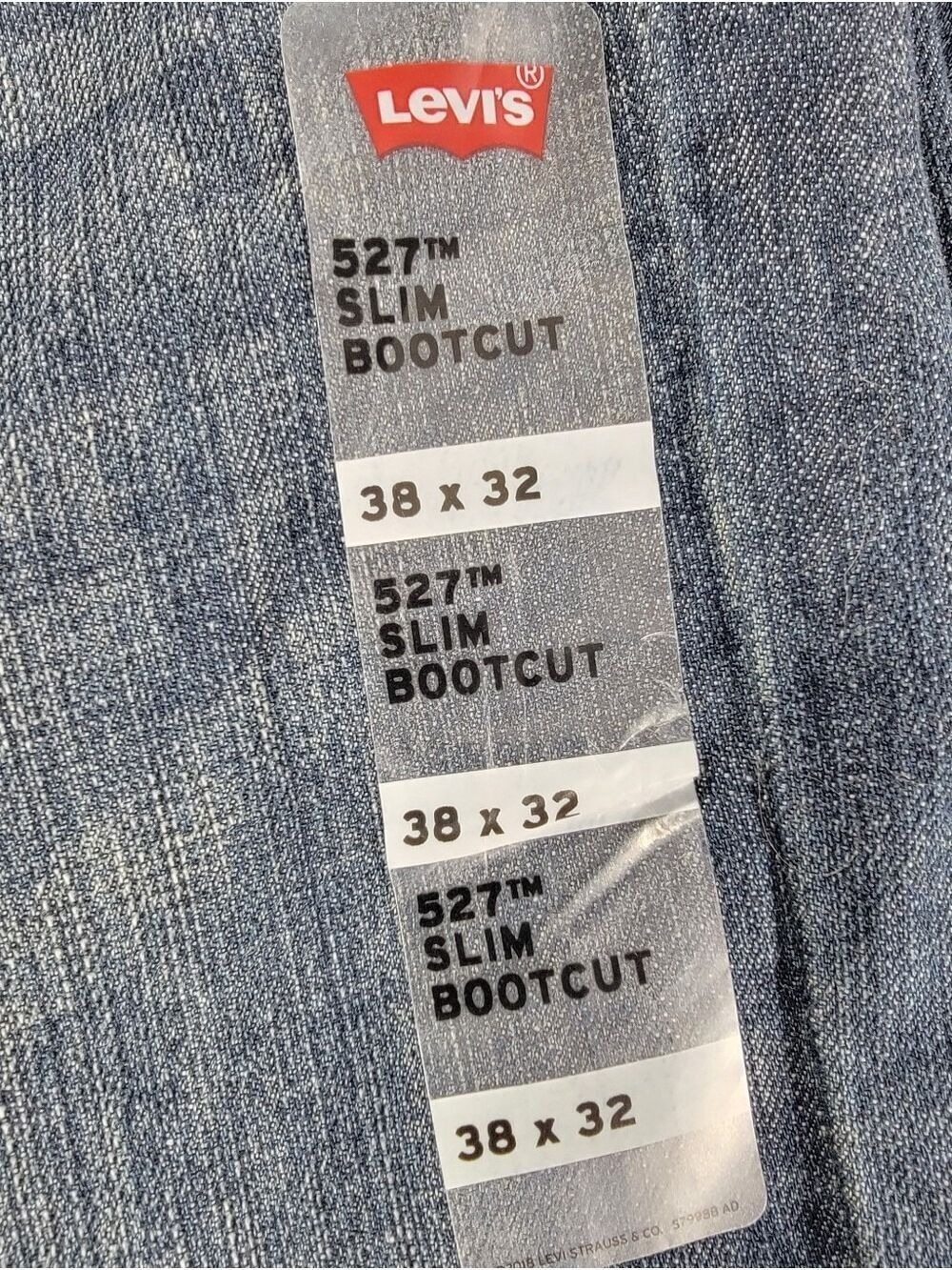 NEW Men's Levi's 527 Slim Bootcut Jeans 38x32 Blue Medium Wash 100% Cotton NWT - Picture 2 of 12